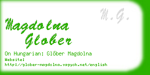 magdolna glober business card